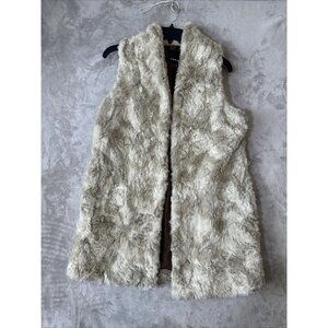 Women’s Trouvé Vest Faux Fur Brown Size Small